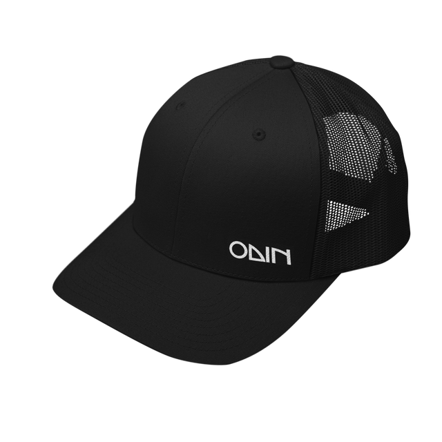 ODIN® Logo Black Mesh Snapback Trucker Cap